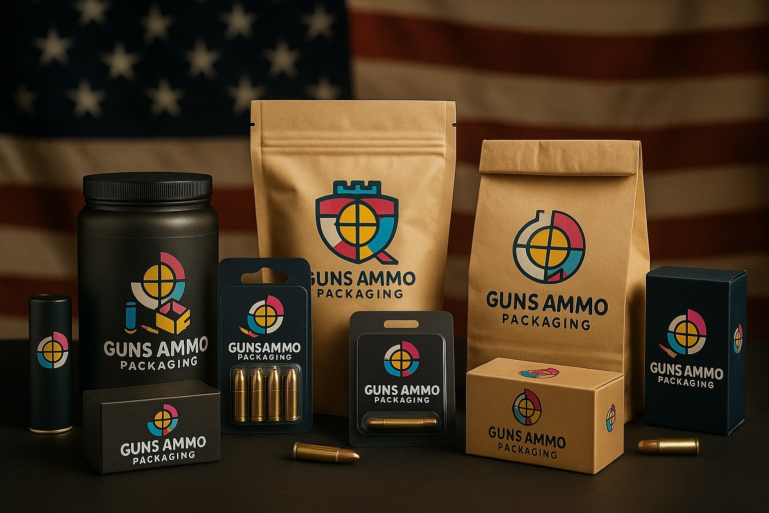 Ammunition Packaging with American Pride